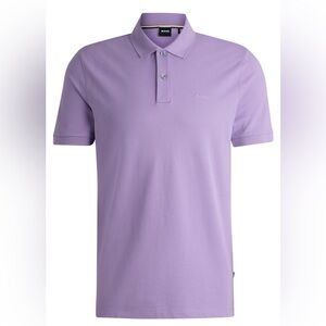 BOSS Hugo Boss Purple 100% Cotton Golf Polo Shirt